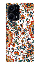 White Mayura Poco F5 5G Hard Case Back Cover by Casekaro