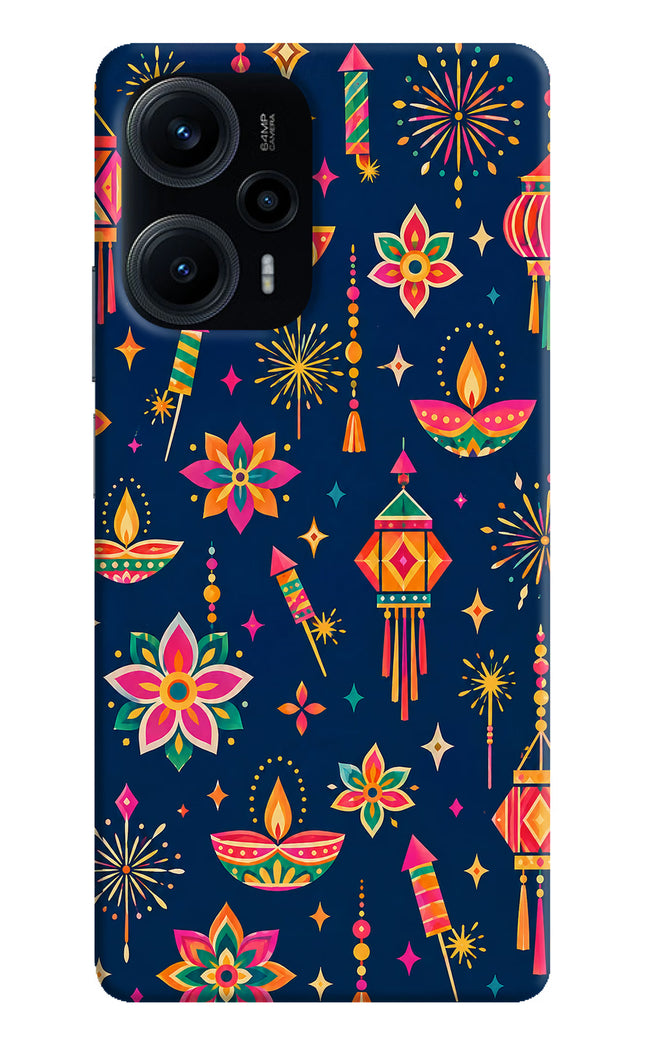 Festive Pop Poco F5 5G Hard Case Back Cover by Casekaro