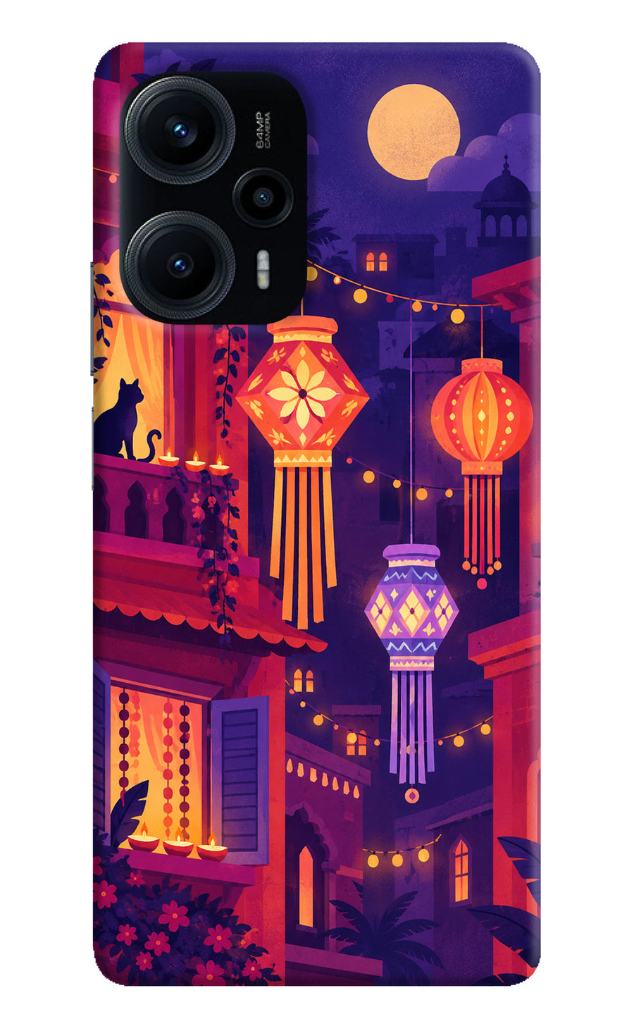 Lantern Lane Poco F5 5G Back Cover, Hard case