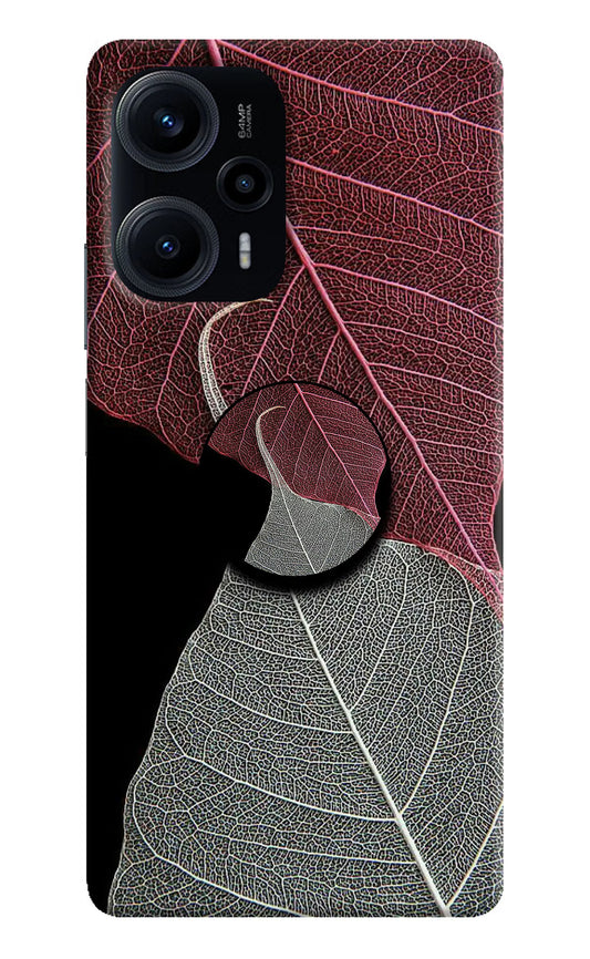Leaf Pattern Poco F5 5G Pop Case by Casekaro