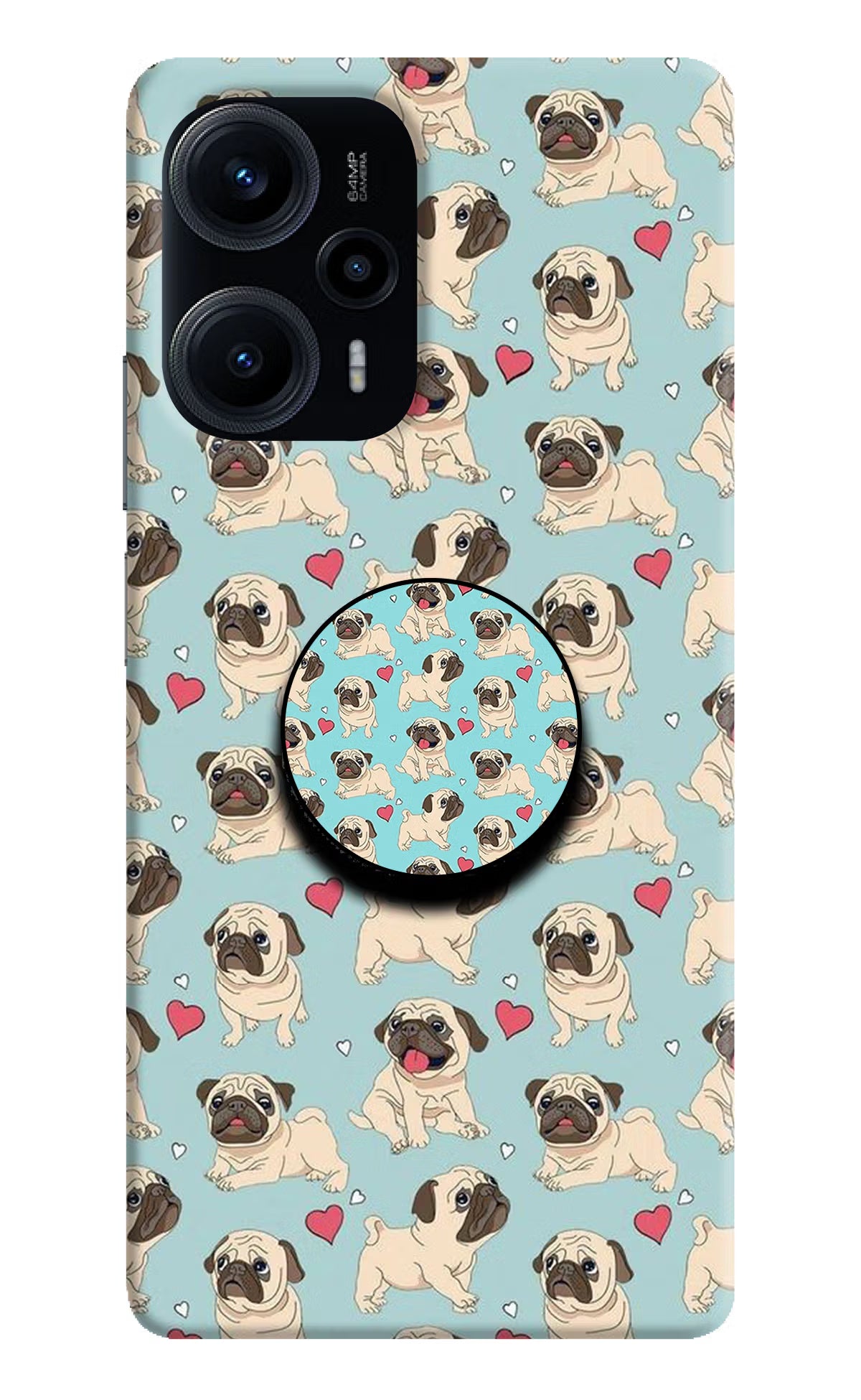 Pug Dog Poco F5 5G Pop Case by Casekaro