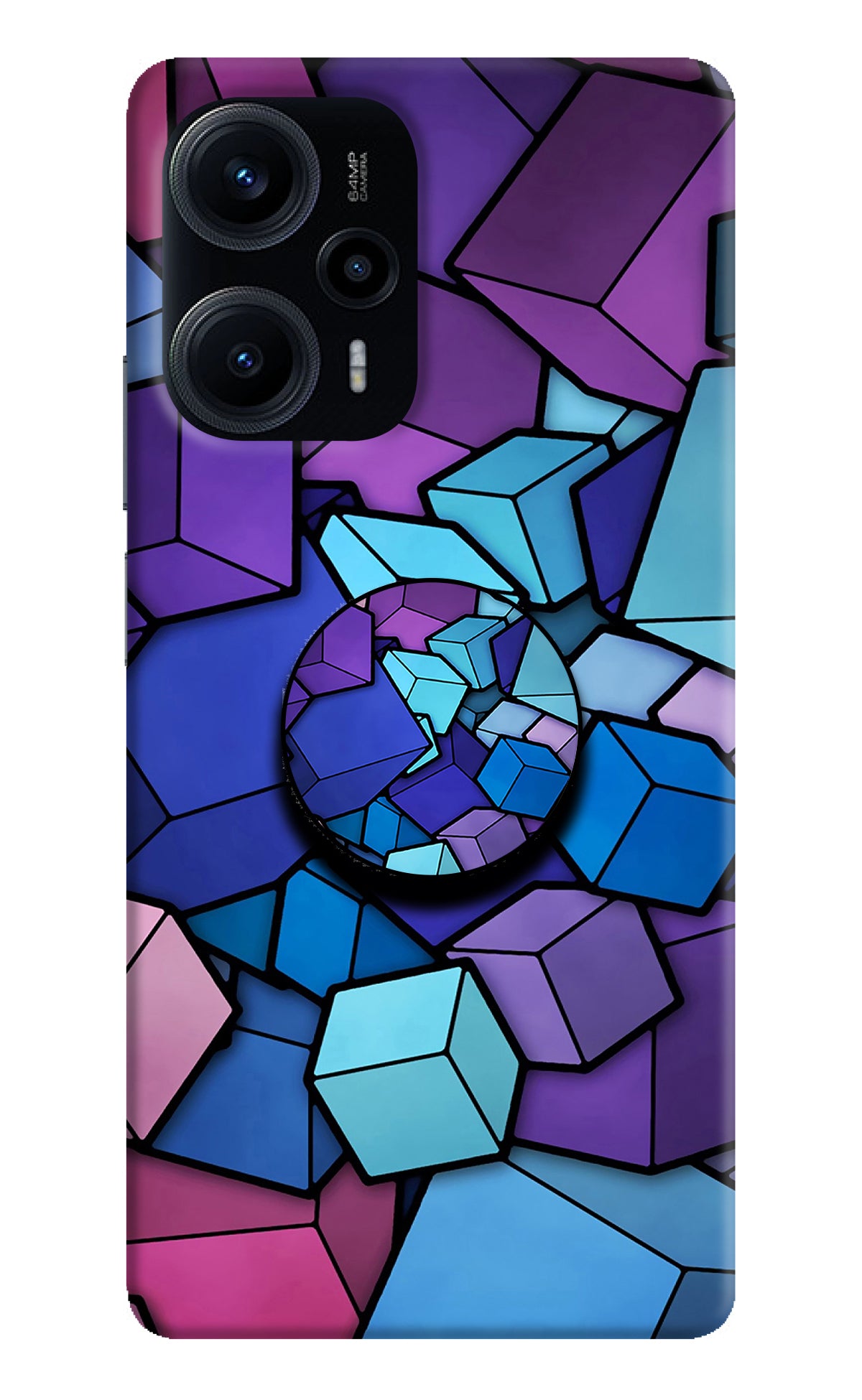 Cubic Abstract Poco F5 5G Pop Case