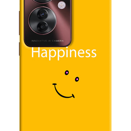 Happiness With Smiley Oppo F25 Pro 5G Hard Case Back Cover by Casekaro