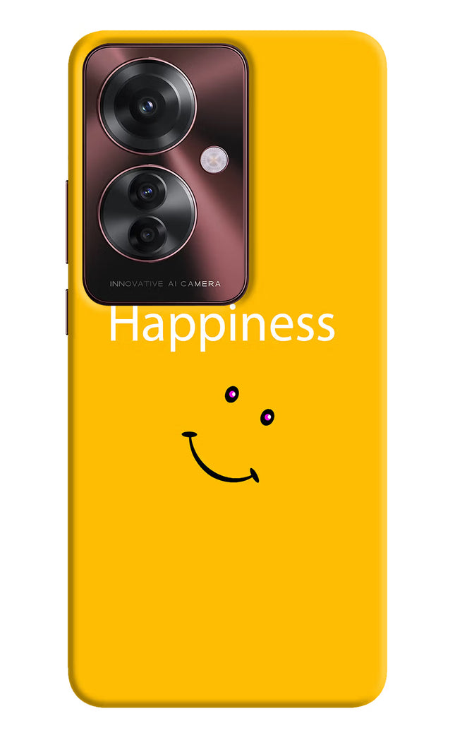 Happiness With Smiley Oppo F25 Pro 5G Hard Case Back Cover by Casekaro