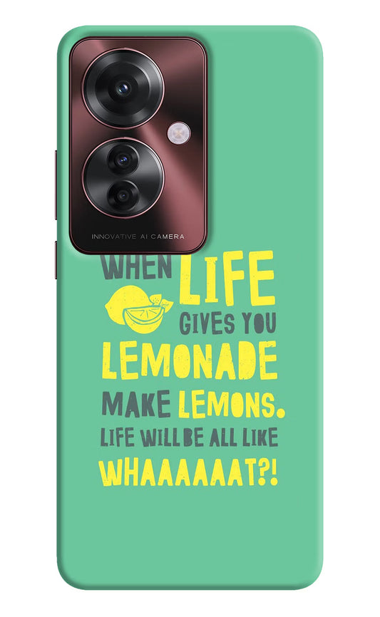 Quote Oppo F25 Pro 5G Hard Case Back Cover by Casekaro