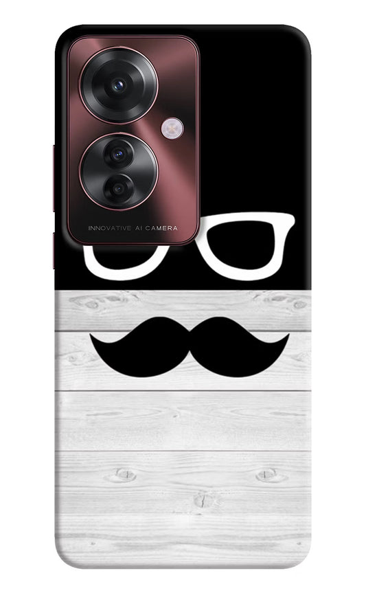 Mustache Oppo F25 Pro 5G Hard Case Back Cover by Casekaro