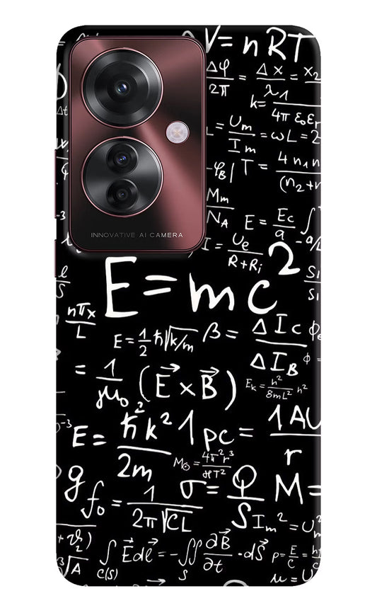Physics Formula Oppo F25 Pro 5G Hard Case Back Cover by Casekaro