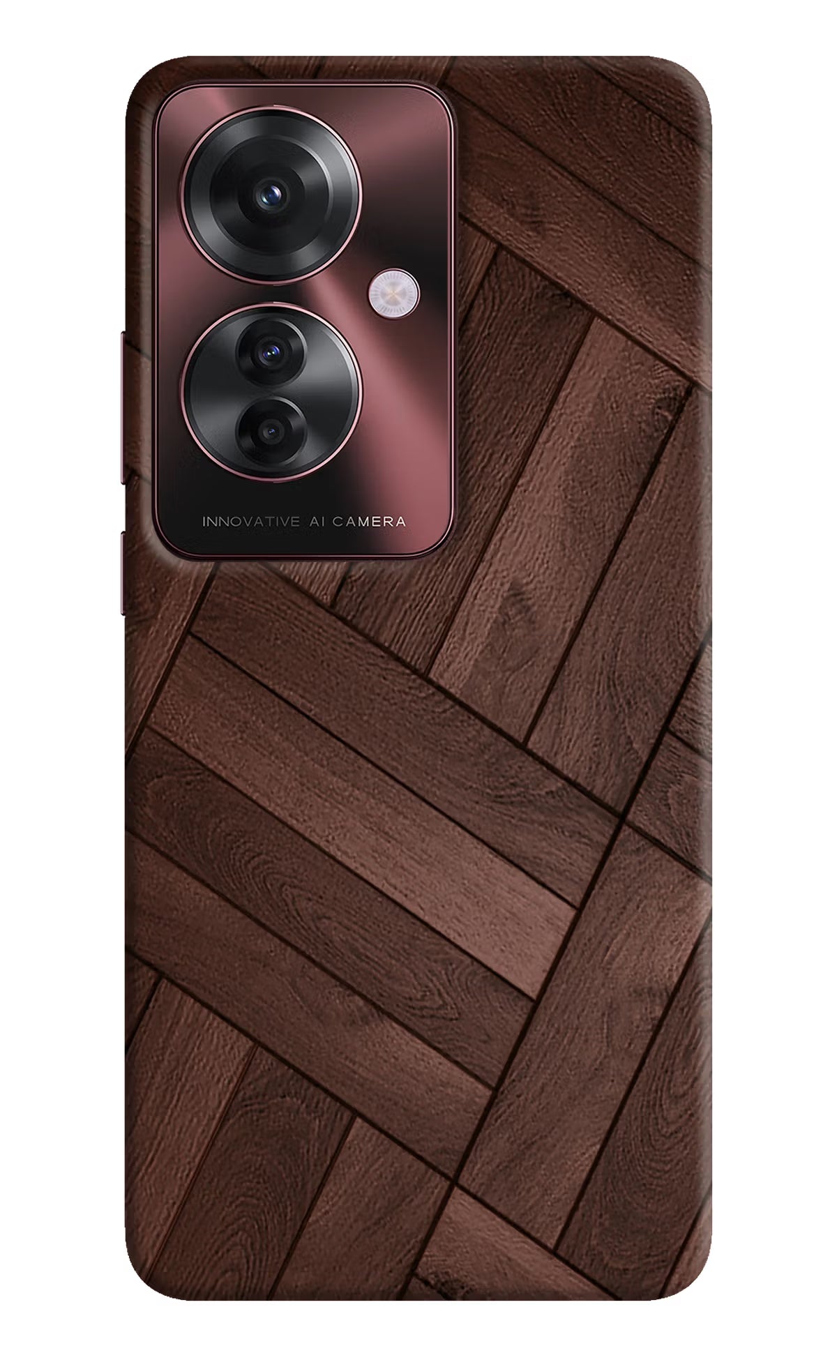 Wooden Texture Design Oppo F25 Pro 5G Hard Case Back Cover by Casekaro