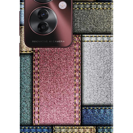 Multicolor Jeans Oppo F25 Pro 5G Hard Case Back Cover by Casekaro