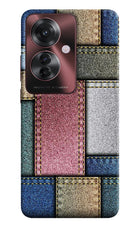 Multicolor Jeans Oppo F25 Pro 5G Hard Case Back Cover by Casekaro