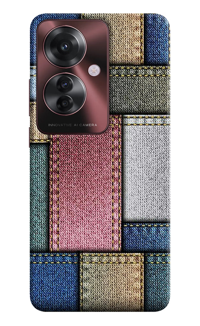 Multicolor Jeans Oppo F25 Pro 5G Hard Case Back Cover by Casekaro