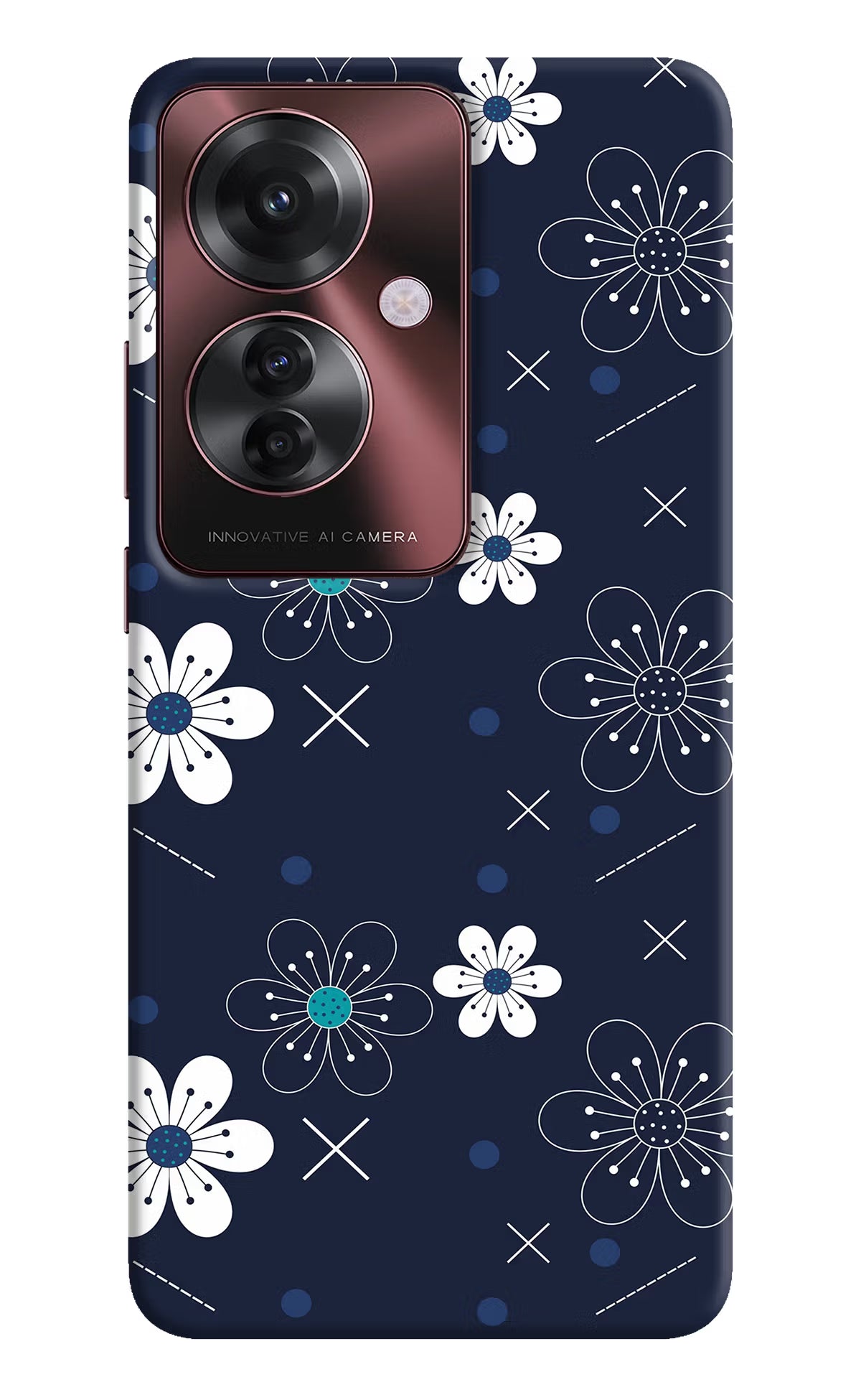 Flowers Oppo F25 Pro 5G Hard Case Back Cover by Casekaro