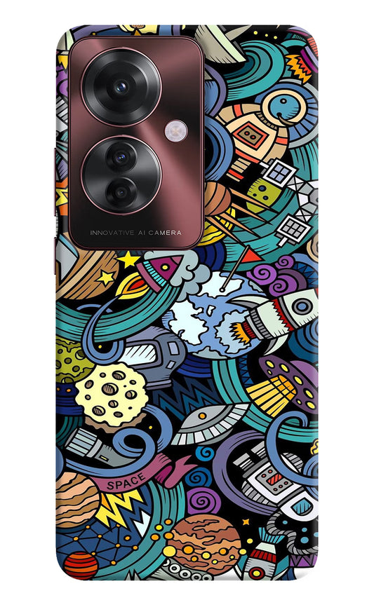 Space Abstract Oppo F25 Pro 5G Hard Case Back Cover by Casekaro
