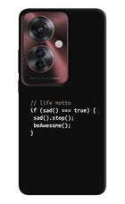 Life Motto Code Oppo F25 Pro 5G Hard Case Back Cover by Casekaro