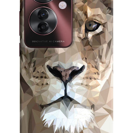 Lion Art Oppo F25 Pro 5G Hard Case Back Cover by Casekaro