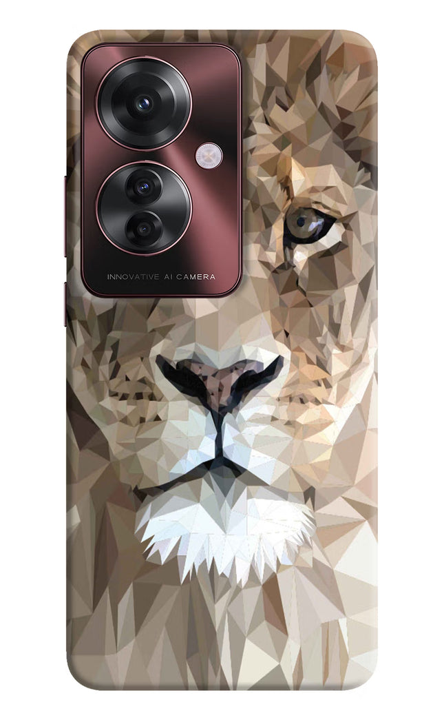 Lion Art Oppo F25 Pro 5G Hard Case Back Cover by Casekaro