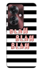 Blah Blah Blah Oppo F25 Pro 5G Hard Case Back Cover by Casekaro