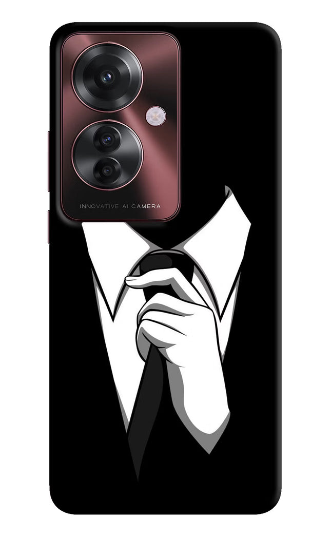 Black Tie Oppo F25 Pro 5G Hard Case Back Cover by Casekaro