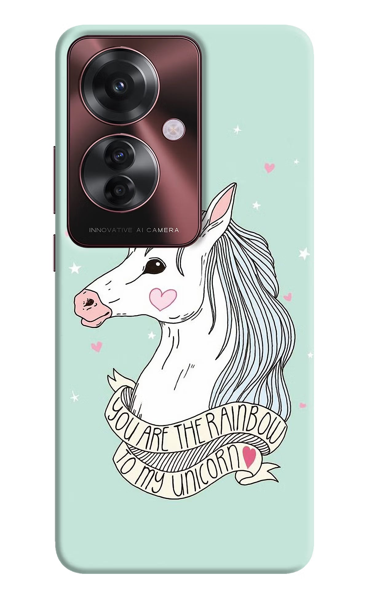 Unicorn Wallpaper Oppo F25 Pro 5G Hard Case Back Cover by Casekaro
