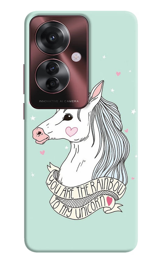 Unicorn Wallpaper Oppo F25 Pro 5G Hard Case Back Cover by Casekaro