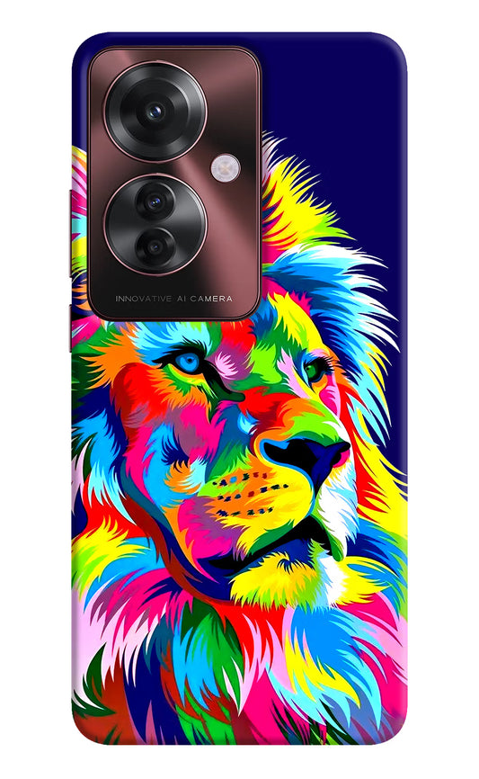 Vector Art Lion Oppo F25 Pro 5G Hard Case Back Cover by Casekaro