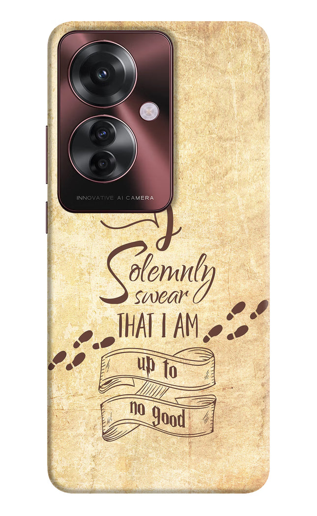 I Solemnly swear that i up to no good Oppo F25 Pro 5G Hard Case Back Cover by Casekaro