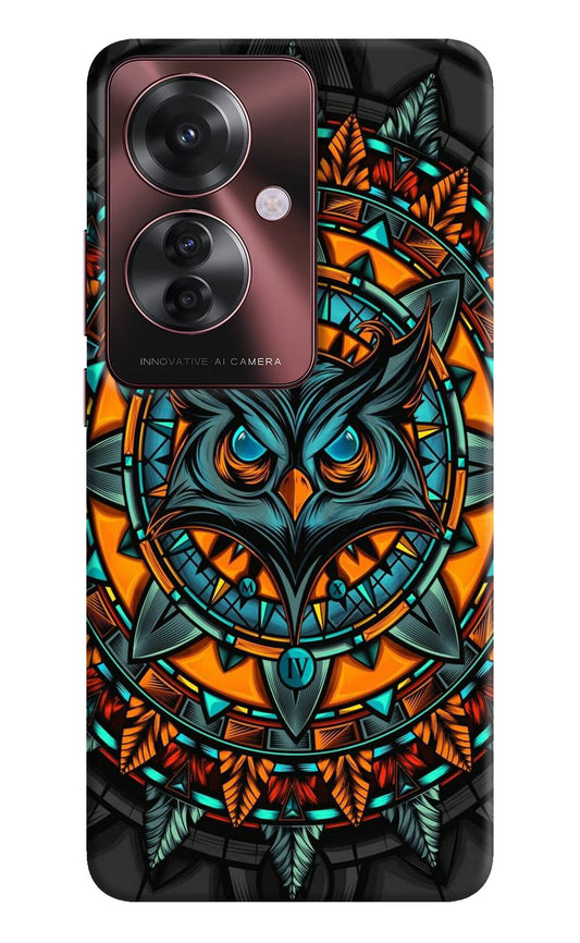 Angry Owl Art Oppo F25 Pro 5G Hard Case Back Cover by Casekaro