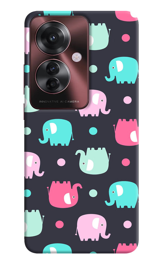 Elephants Oppo F25 Pro 5G Hard Case Back Cover by Casekaro