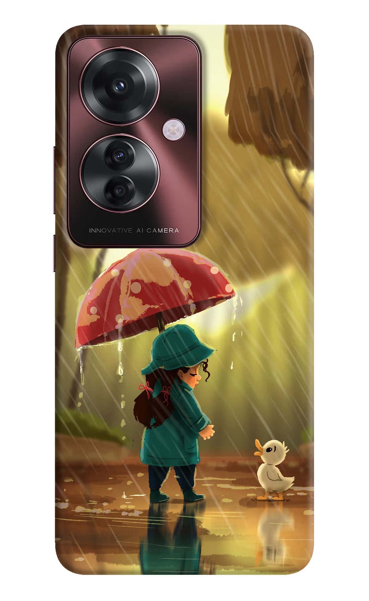 Rainy Day Oppo F25 Pro 5G Hard Case Back Cover by Casekaro