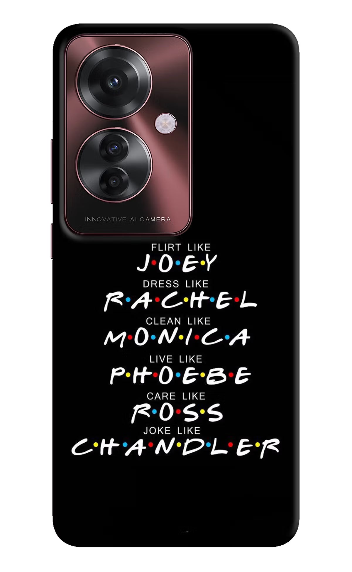 FRIENDS Character Oppo F25 Pro 5G Hard Case Back Cover by Casekaro