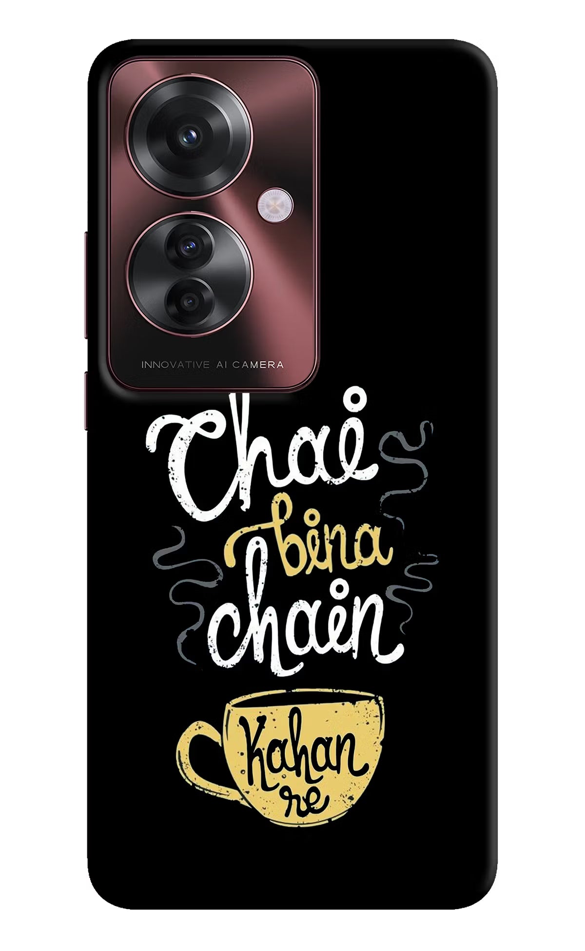 Chai Bina Chain Kaha Re Oppo F25 Pro 5G Hard Case Back Cover by Casekaro