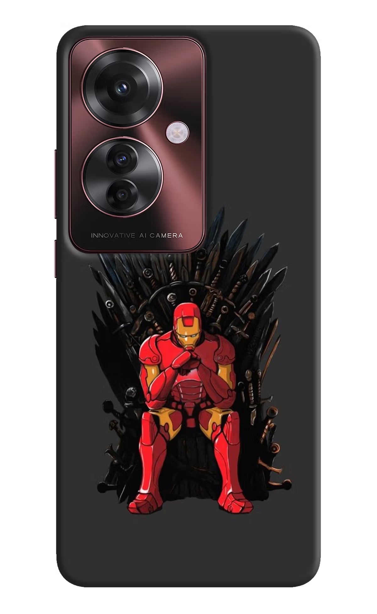 Ironman Throne Oppo F25 Pro 5G Hard Case Back Cover by Casekaro