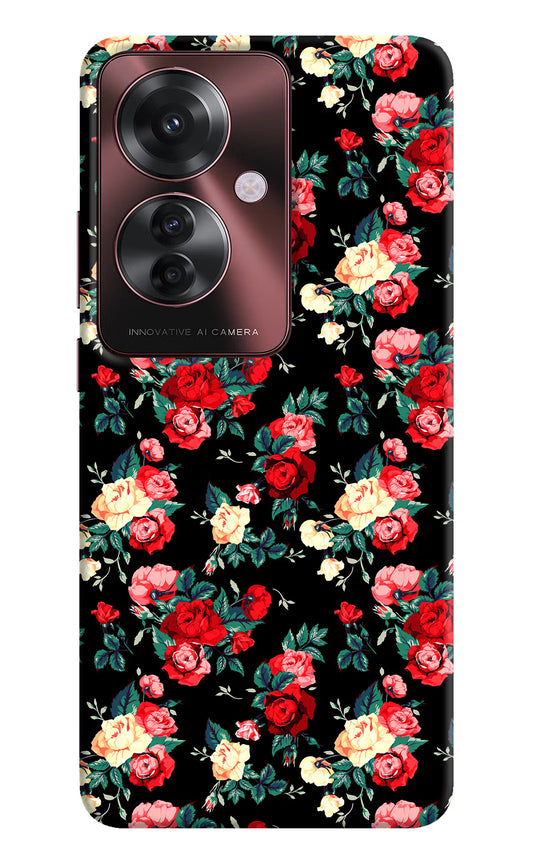 Rose Pattern Oppo F25 Pro 5G Hard Case Back Cover by Casekaro