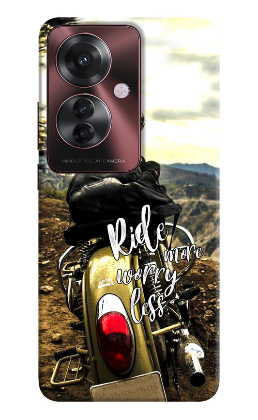 Ride More Worry Less Oppo F25 Pro 5G Hard Case Back Cover by Casekaro