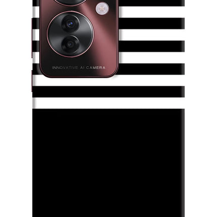 Black and White Print Oppo F25 Pro 5G Hard Case Back Cover by Casekaro