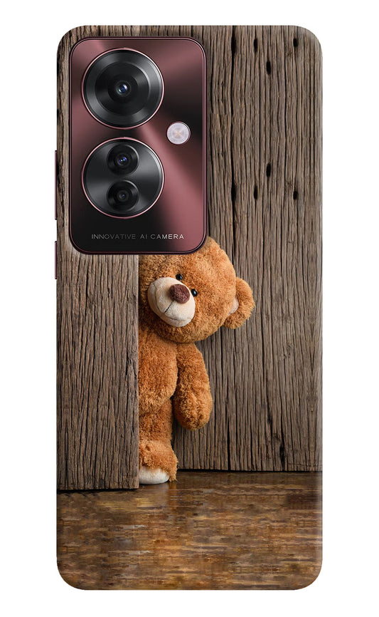 Teddy Wooden Oppo F25 Pro 5G Hard Case Back Cover by Casekaro