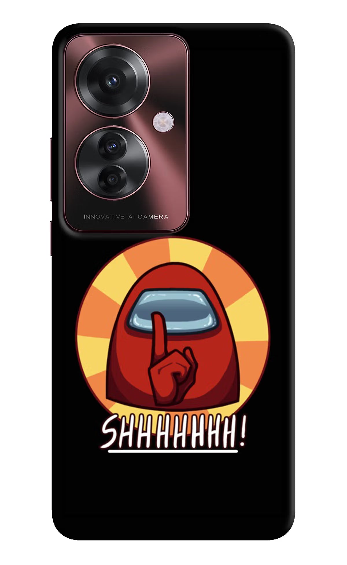 Among Us Shhh! Oppo F25 Pro 5G Hard Case Back Cover by Casekaro