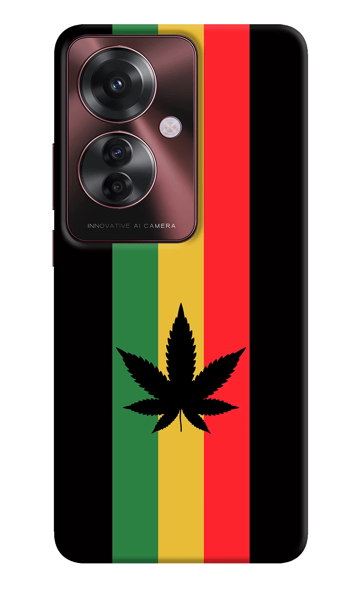 Weed Flag Oppo F25 Pro 5G Hard Case Back Cover by Casekaro