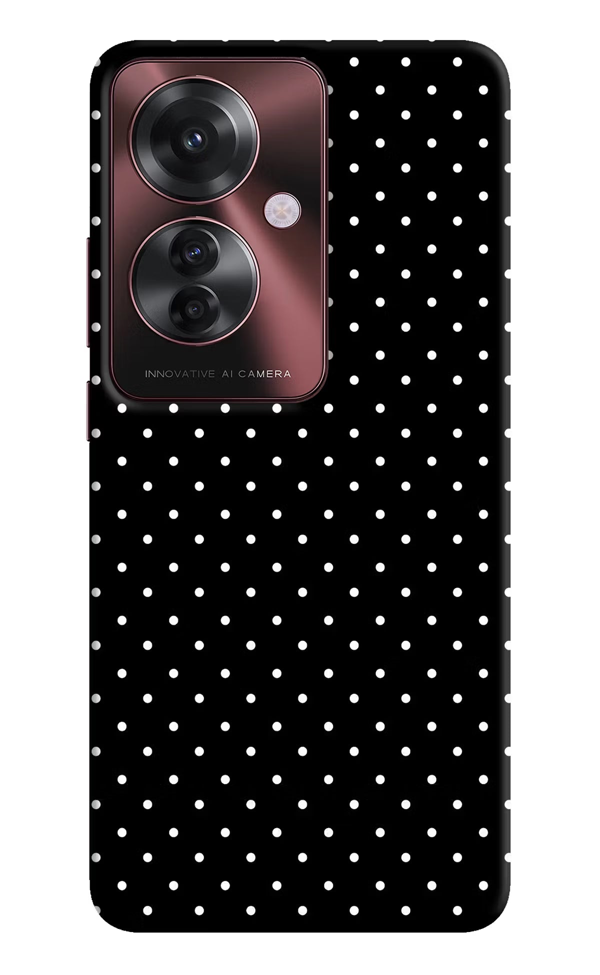 White Dots Oppo F25 Pro 5G Hard Case Back Cover by Casekaro