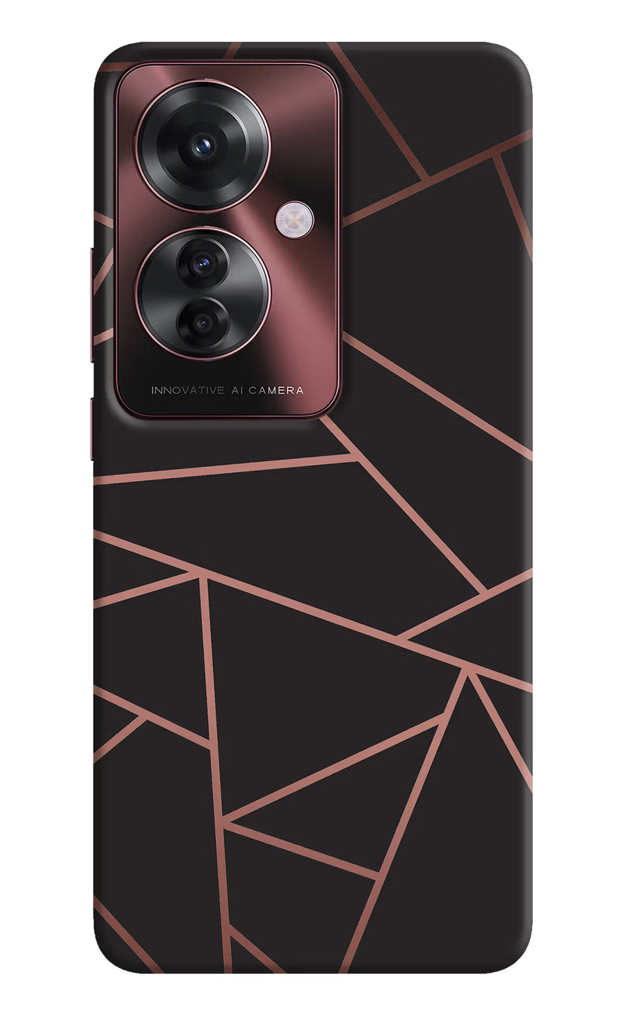 Geometric Pattern Oppo F25 Pro 5G Back Cover, Hard case