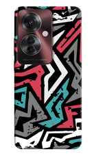 Geometric Graffiti Oppo F25 Pro 5G Hard Case Back Cover by Casekaro