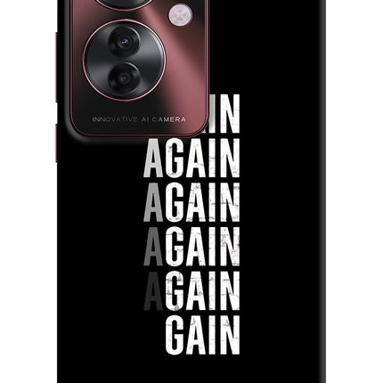 Again Again Gain Oppo F25 Pro 5G Hard Case Back Cover by Casekaro