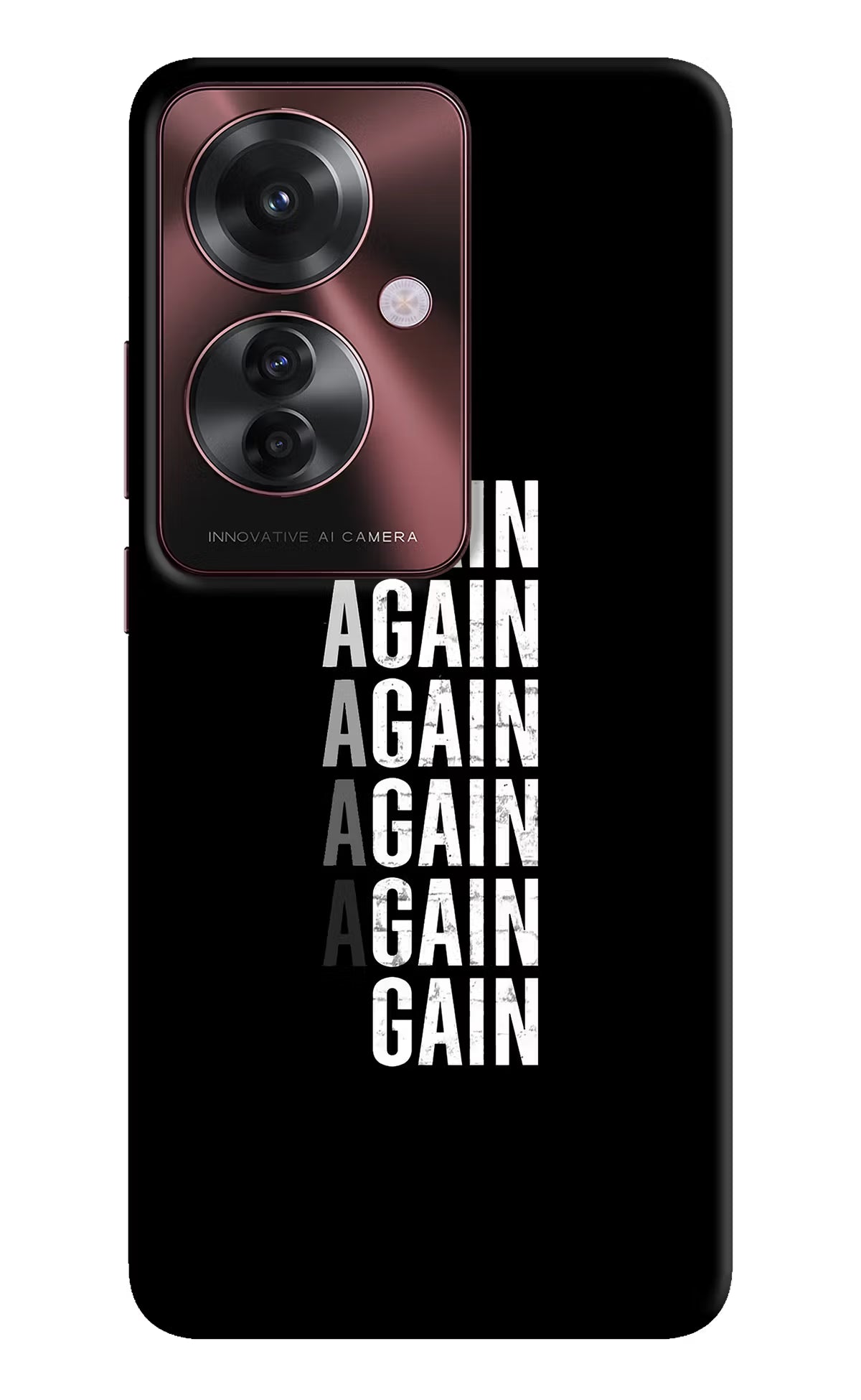 Again Again Gain Oppo F25 Pro 5G Hard Case Back Cover by Casekaro