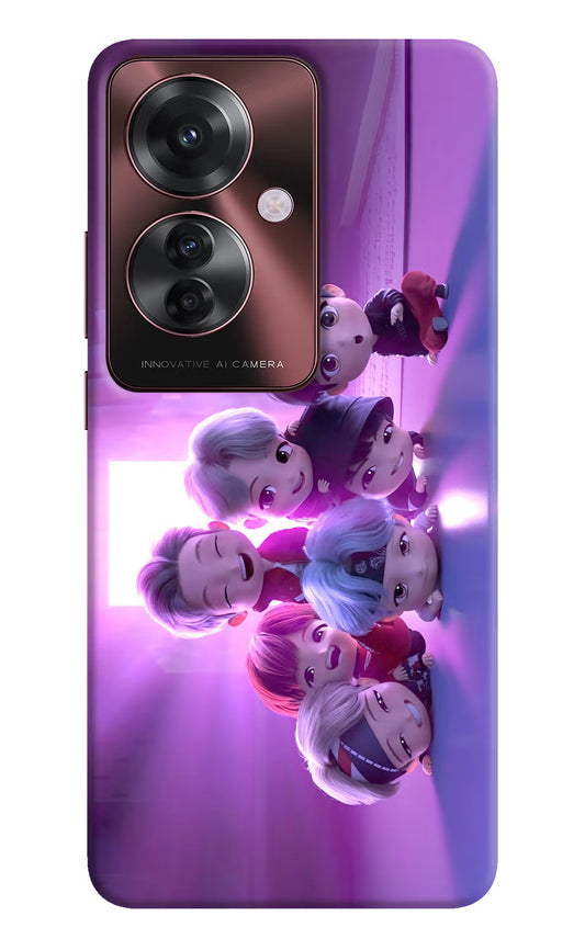 BTS Chibi Oppo F25 Pro 5G Hard Case Back Cover by Casekaro