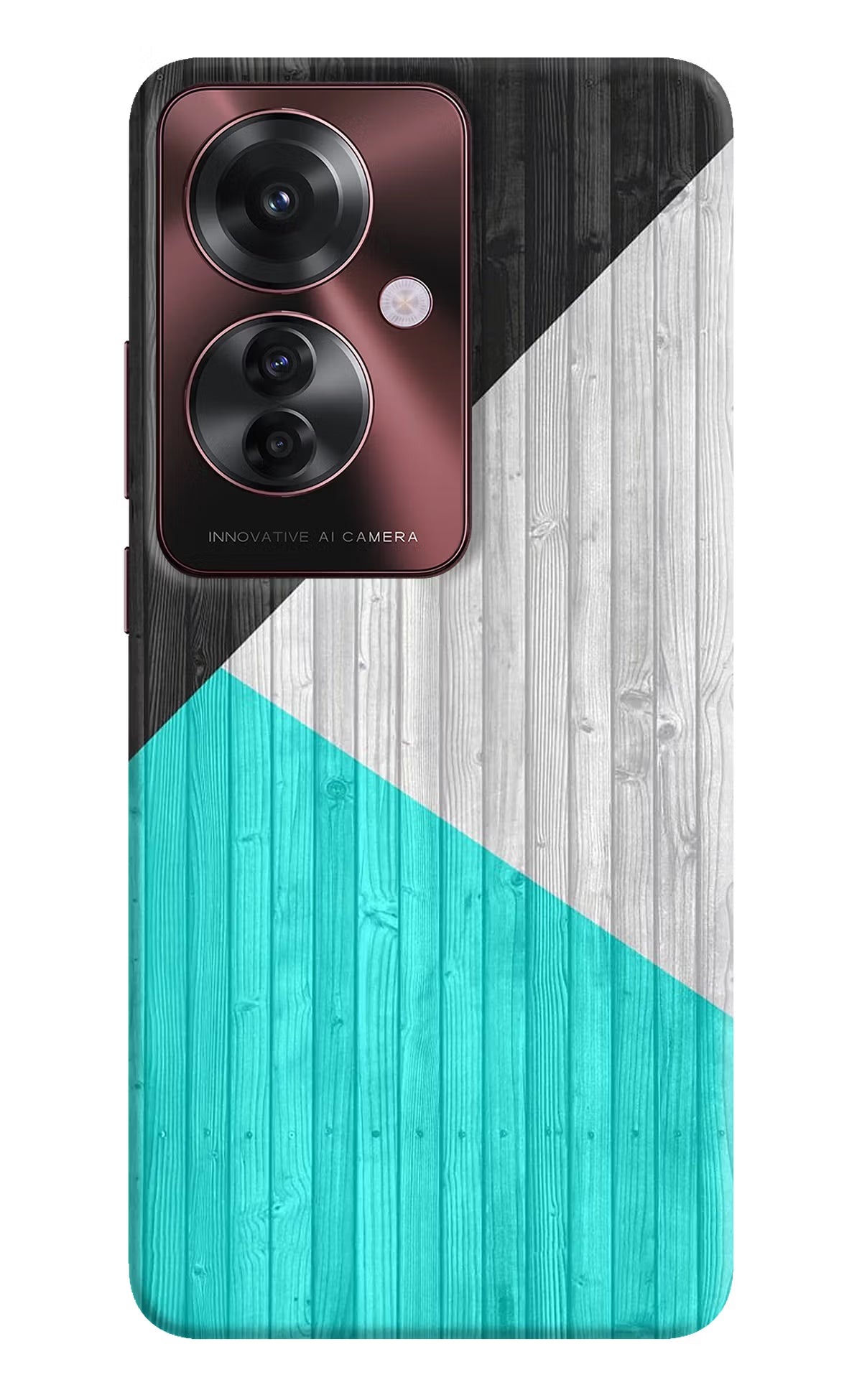 Wooden Abstract Oppo F25 Pro 5G Hard Case Back Cover by Casekaro