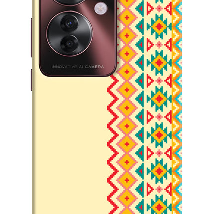 Ethnic Seamless Oppo F25 Pro 5G Hard Case Back Cover by Casekaro