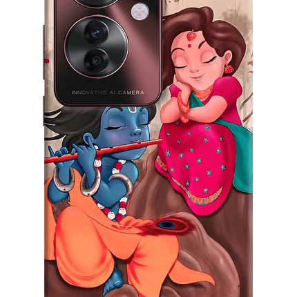Radhe Krishna Oppo F25 Pro 5G Hard Case Back Cover by Casekaro