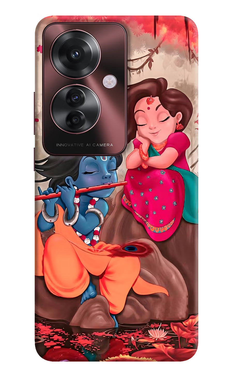 Radhe Krishna Oppo F25 Pro 5G Back Cover, Hard case