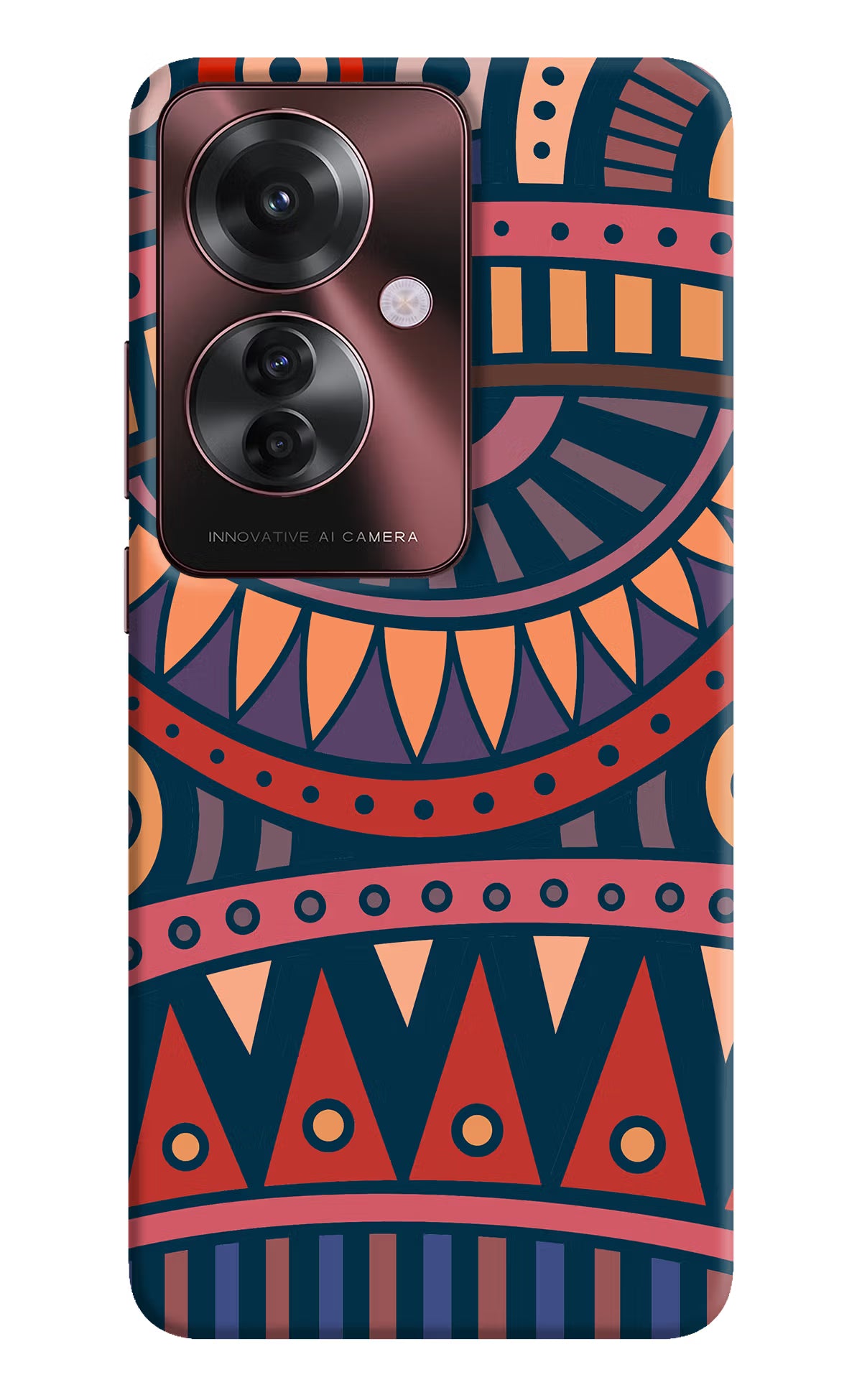 African Culture Design Oppo F25 Pro 5G Hard Case Back Cover by Casekaro