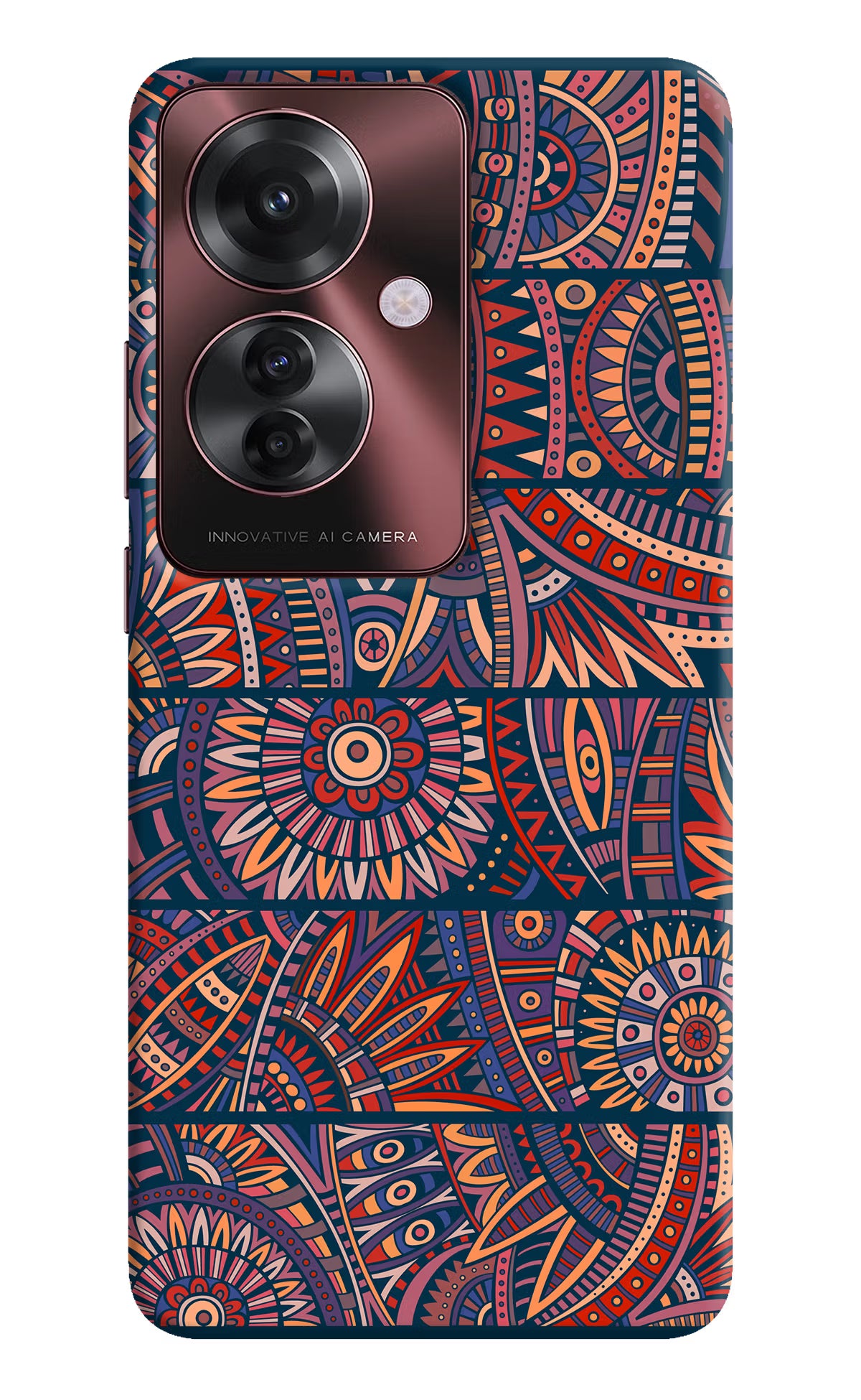 African Culture Design Oppo F25 Pro 5G Hard Case Back Cover by Casekaro
